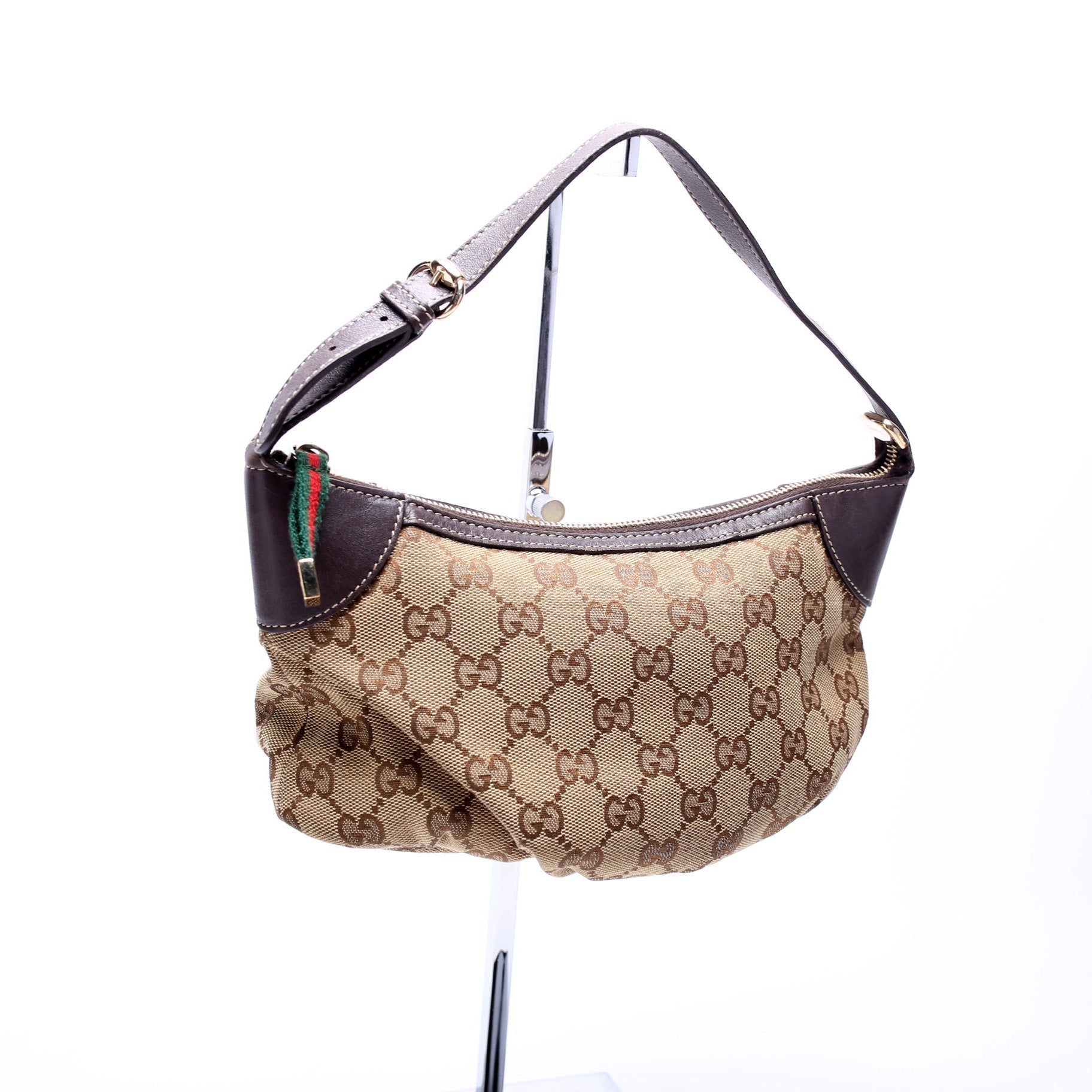 Gucci GG Sherry Line Pochette Canvas Travel Bag