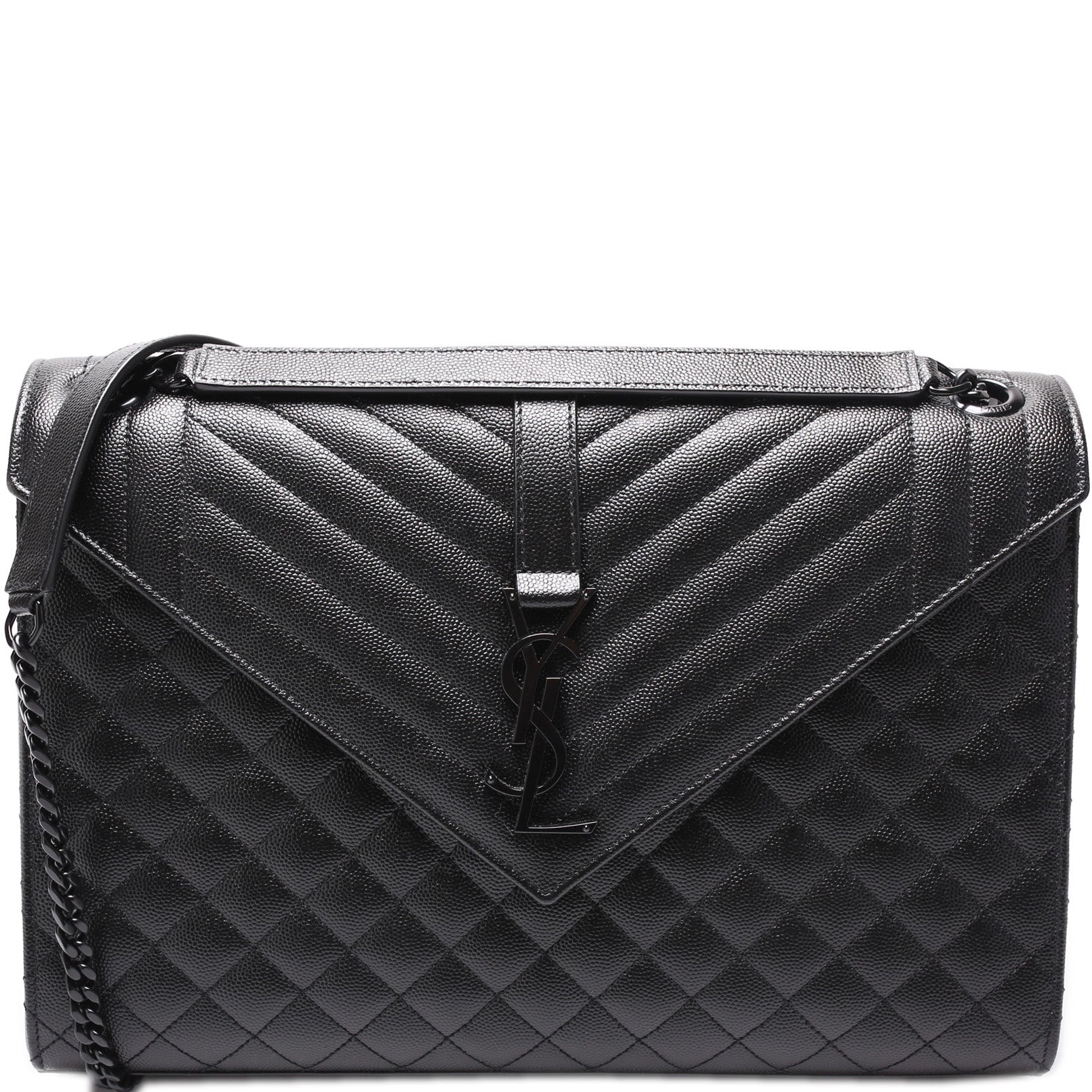 YSL Saint Laurent Envelope Triquilt Bag Large Travel Bag Large Triquilt 342024