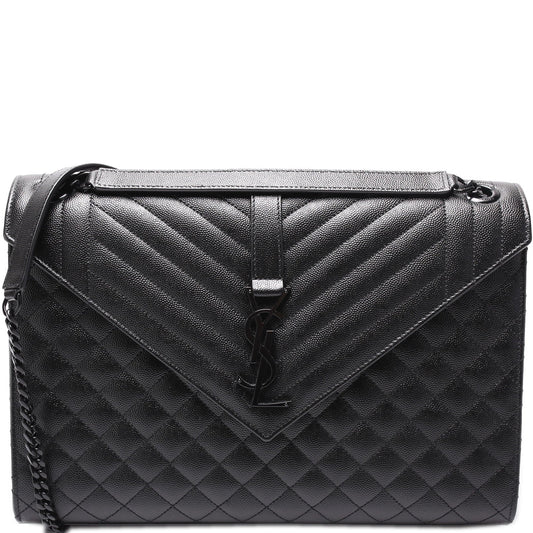 YSL Saint Laurent Envelope Triquilt Bag Large Travel Bag Large Triquilt 342024