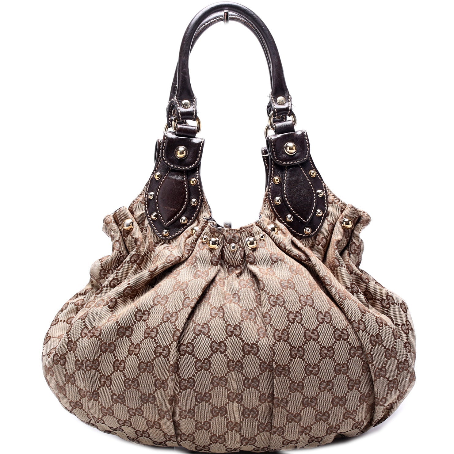 Gucci GG Studded Pelham Canvas Medium Travel Bag