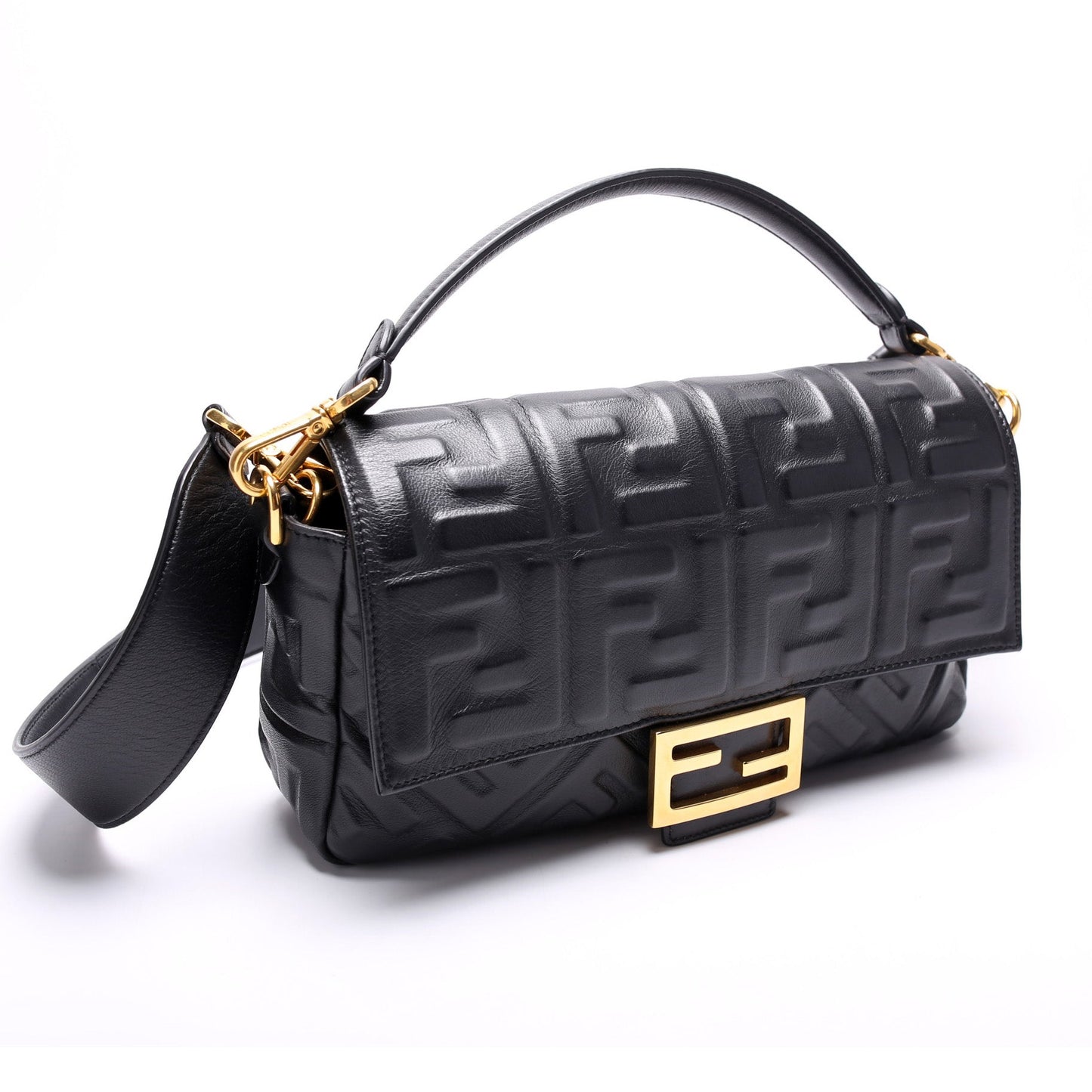 Fendi 8Br600Uette Ff Nappa Bag Embossed Travel Bag Embossed Nappa 1