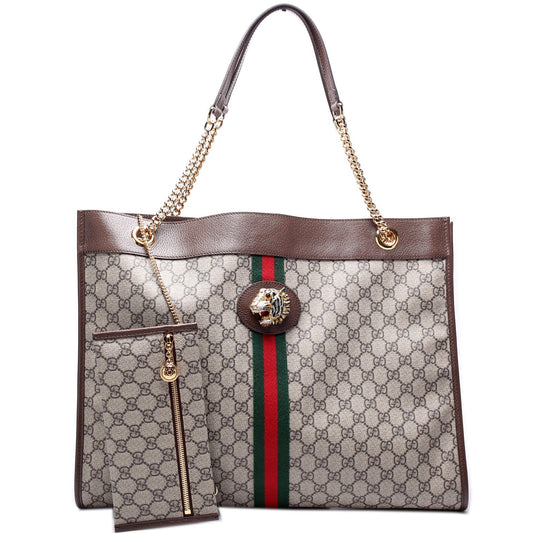 Gucci GG Supreme Rajah Tote Bag Tote 4