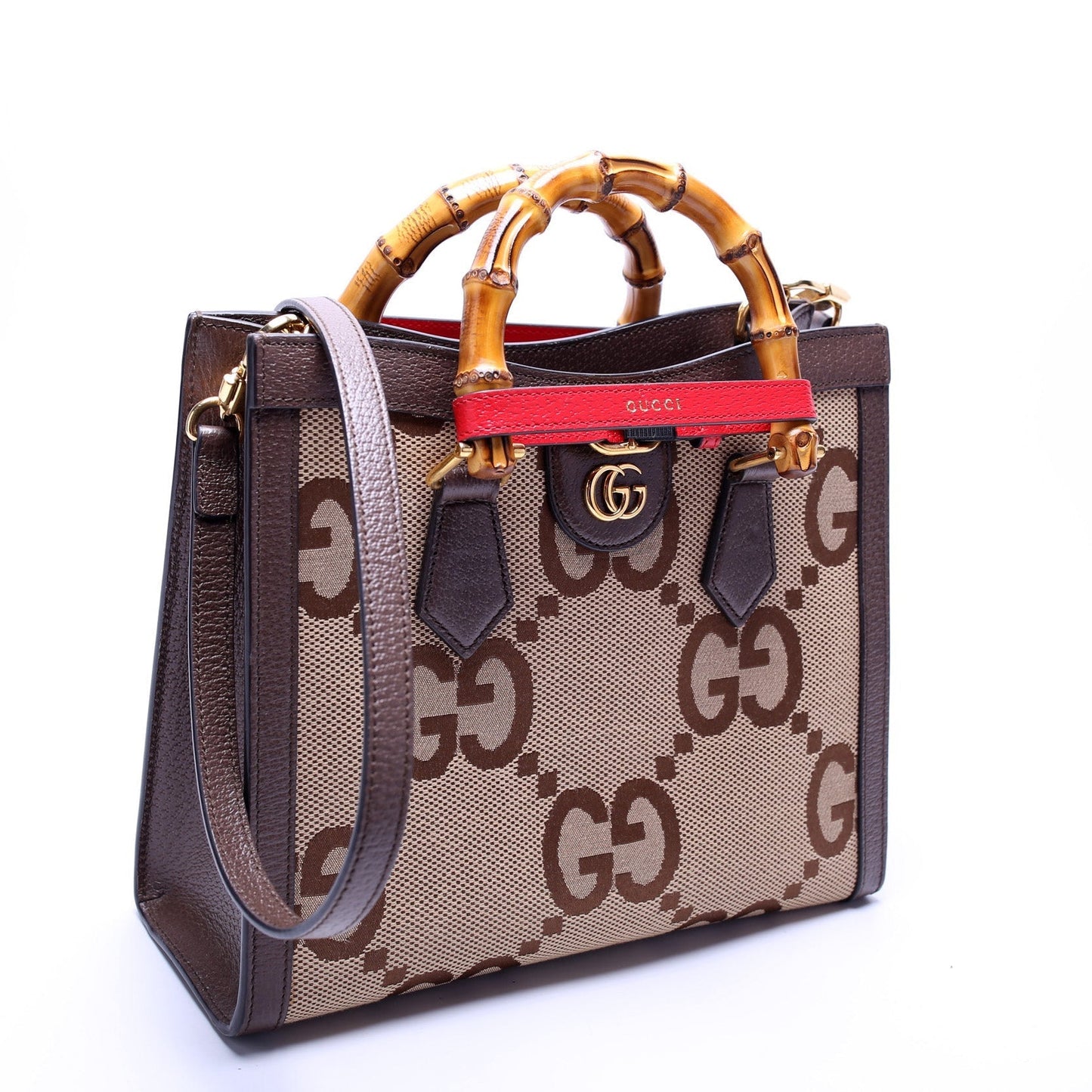 Gucci Jumbo GG Diana Canvas Small Tote Bag Tote 1