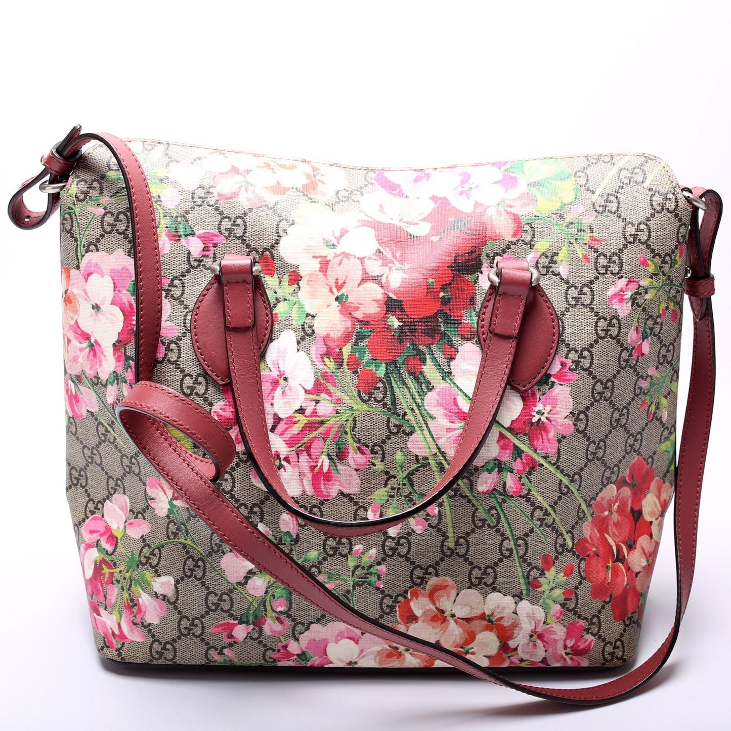 Gucci GG Blooms Fold Over Tote Bag Tote 1