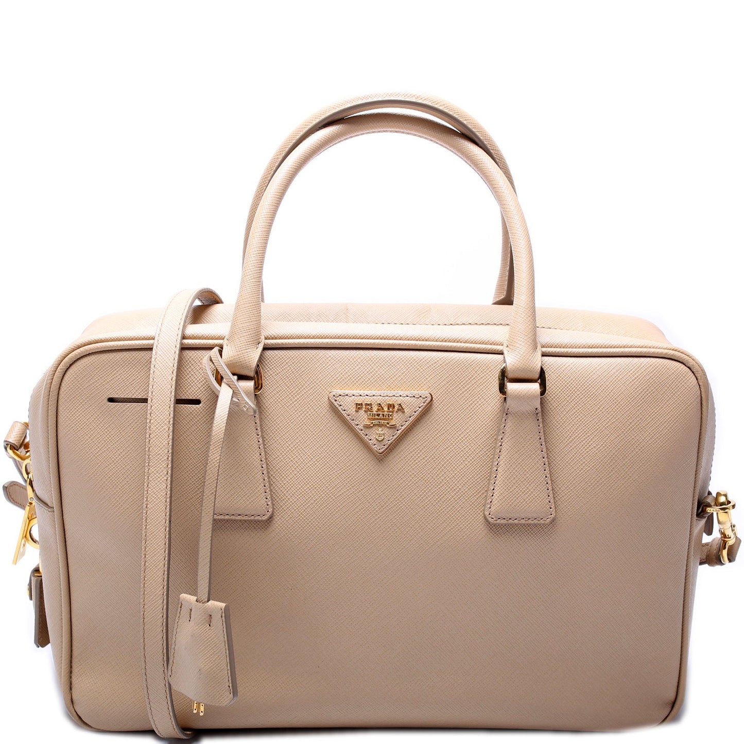 Prada Saffiano Lux Bauletto Bag Travel Bag