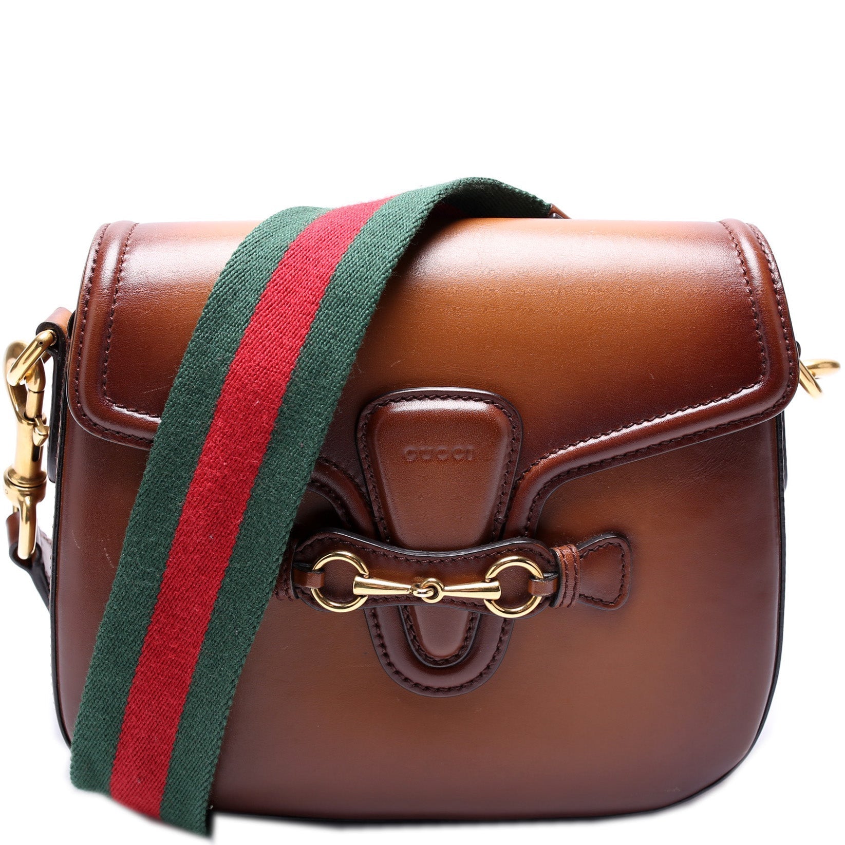 Gucci Lady Web Shouler Calfskin Medium Travel Bag