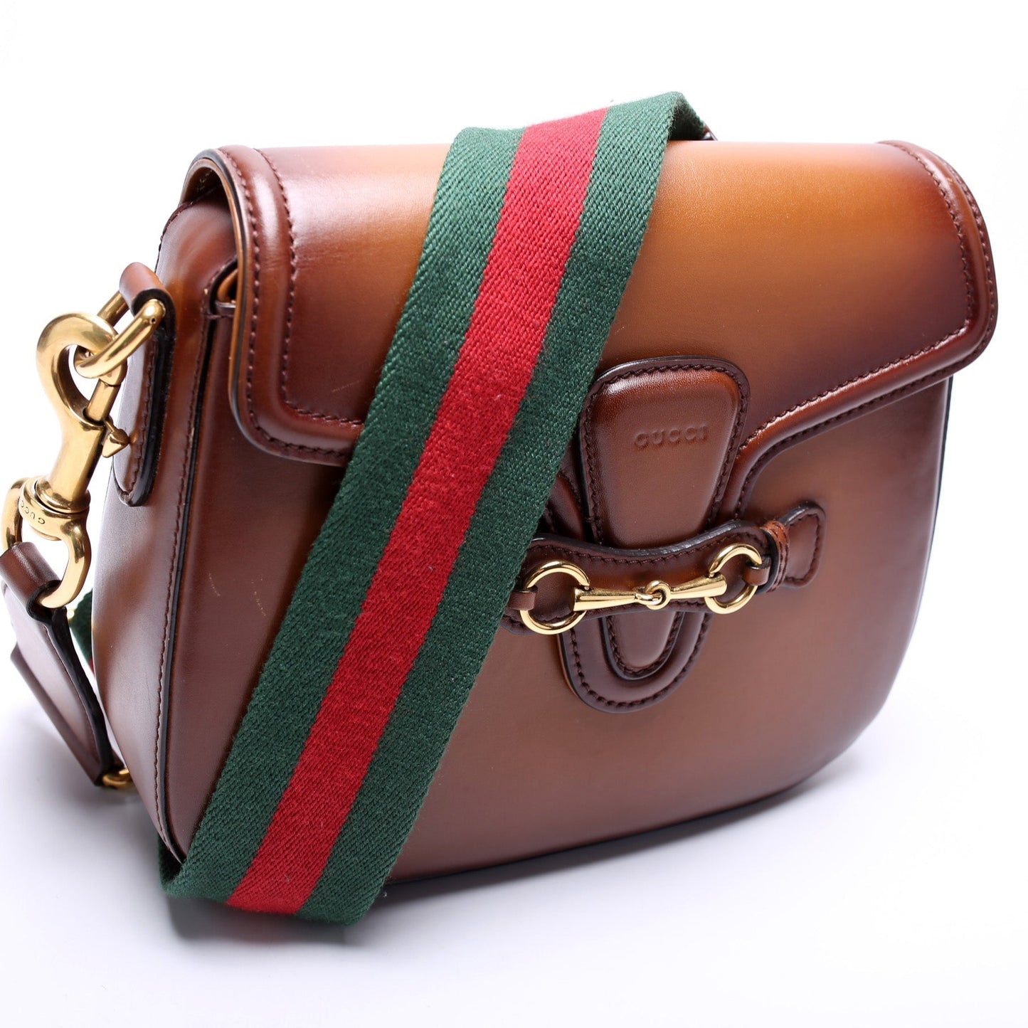 Gucci Lady Web Shouler Calfskin Medium Travel Bag