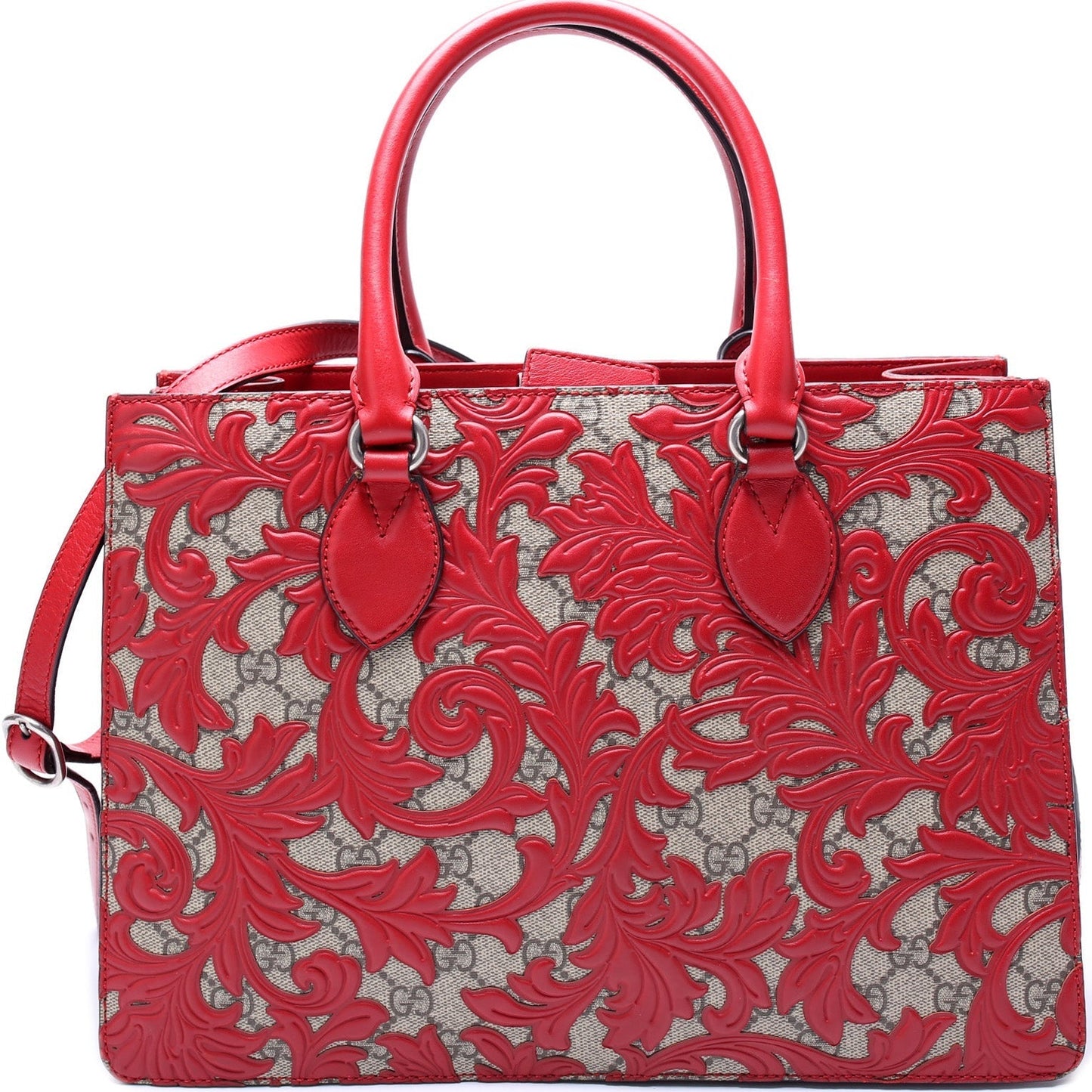 Gucci GG Supreme Arabesque Top Handle Tote Bag