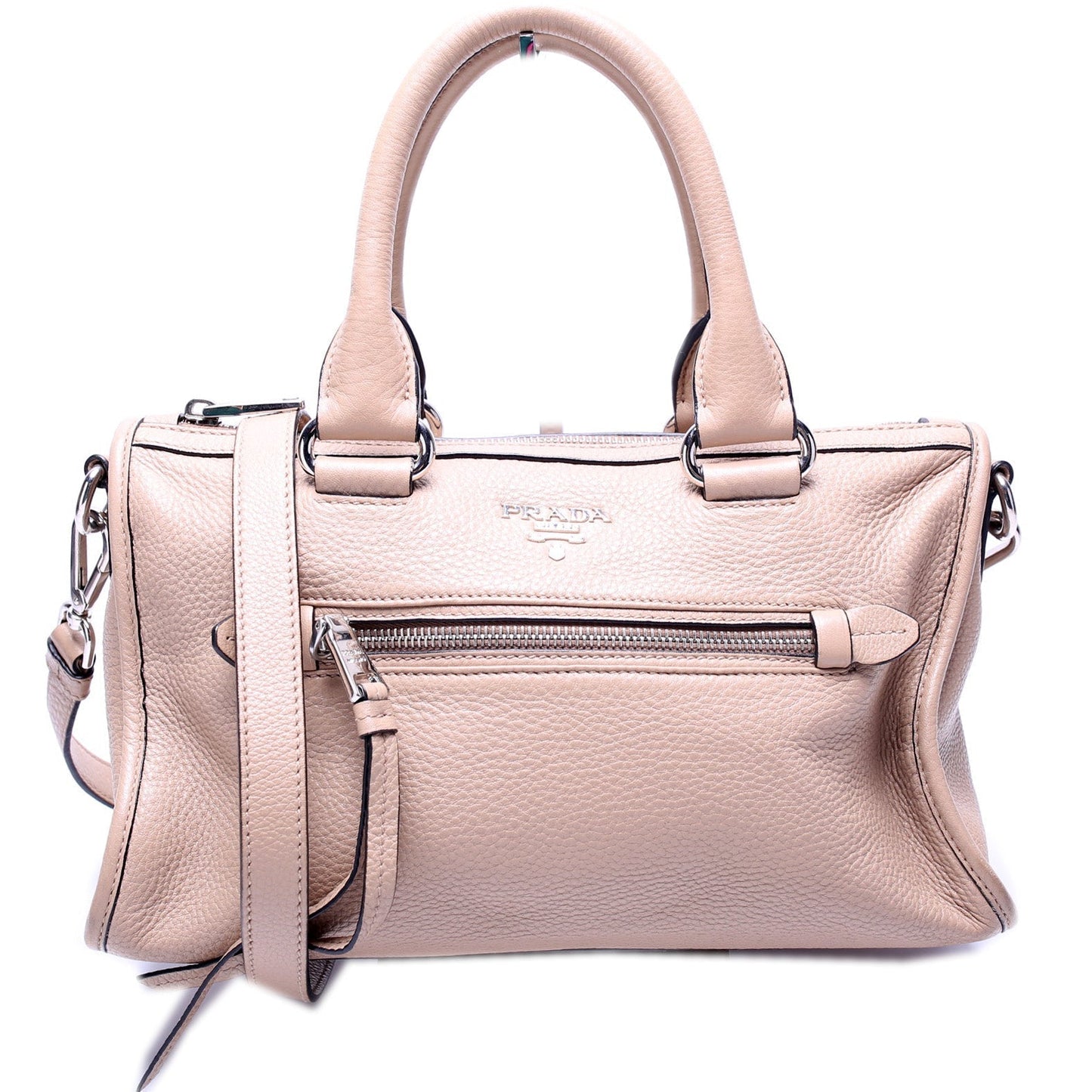 Prada Vitello Phenix Convertible Satchel Bag Travel Bag
