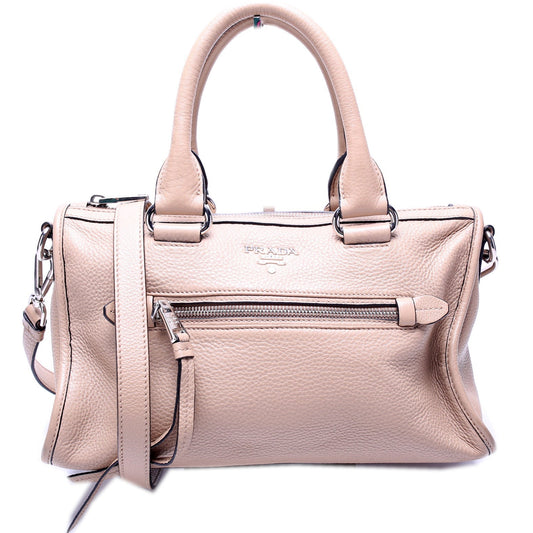 Prada Vitello Phenix Convertible Satchel Bag Travel Bag