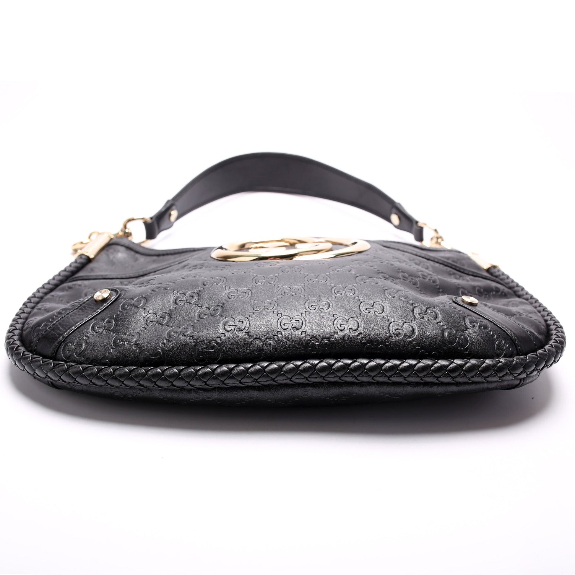 Gucci GG Britt Leather Medium Shoulder Bag