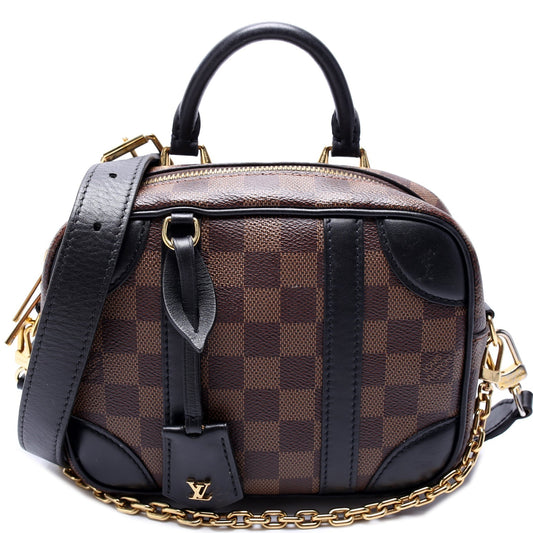 Louis Vuitton Valisette Souple BB Ebene Damier Handbag