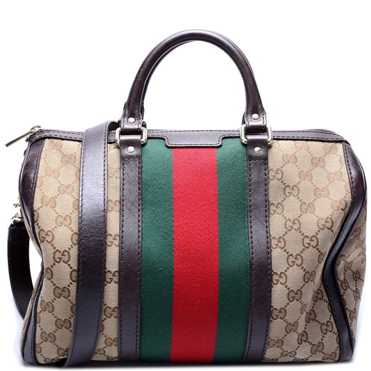 Gucci Boston Canvas Travel Bag Canvas 16