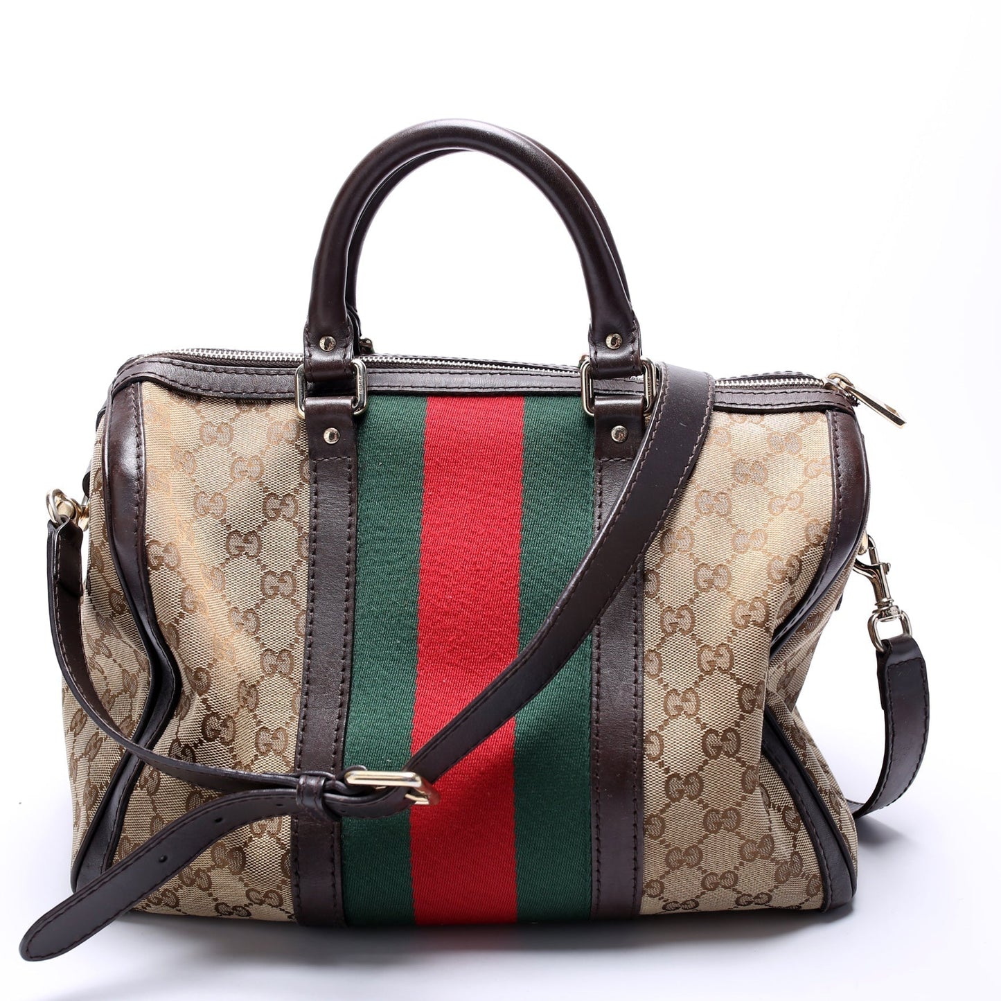 Gucci Boston Canvas Travel Bag Canvas 16