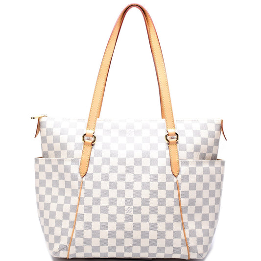 Louis Vuitton Totally Azur MM Damier Handbag Azur 13