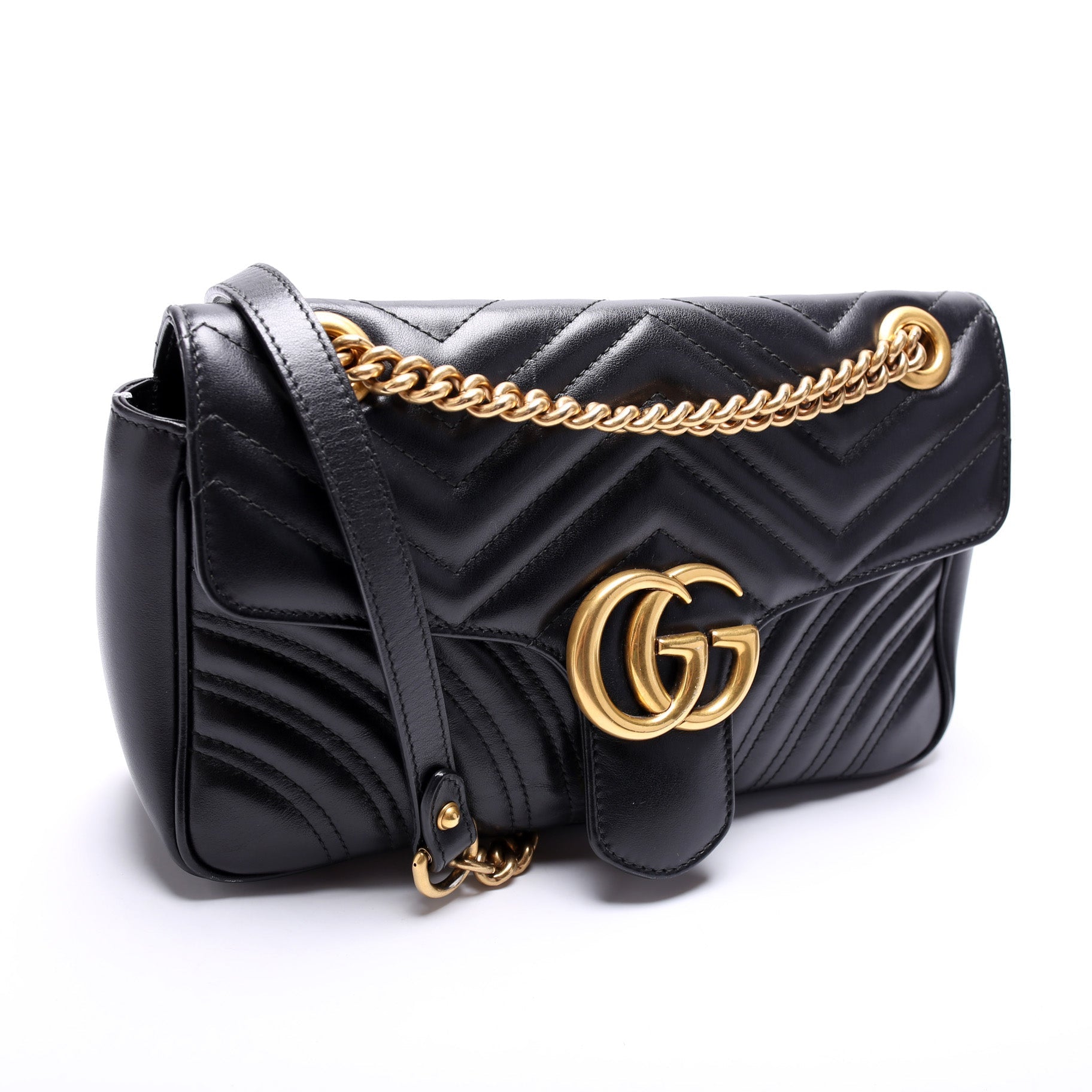 Gucci Marmont Small Flap Shoulder Bag Flap 11