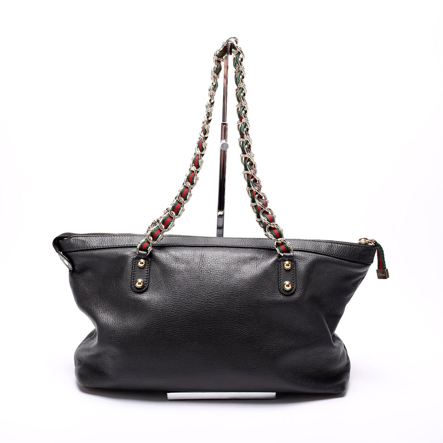 Gucci Capri Web Leather Chain Hat
