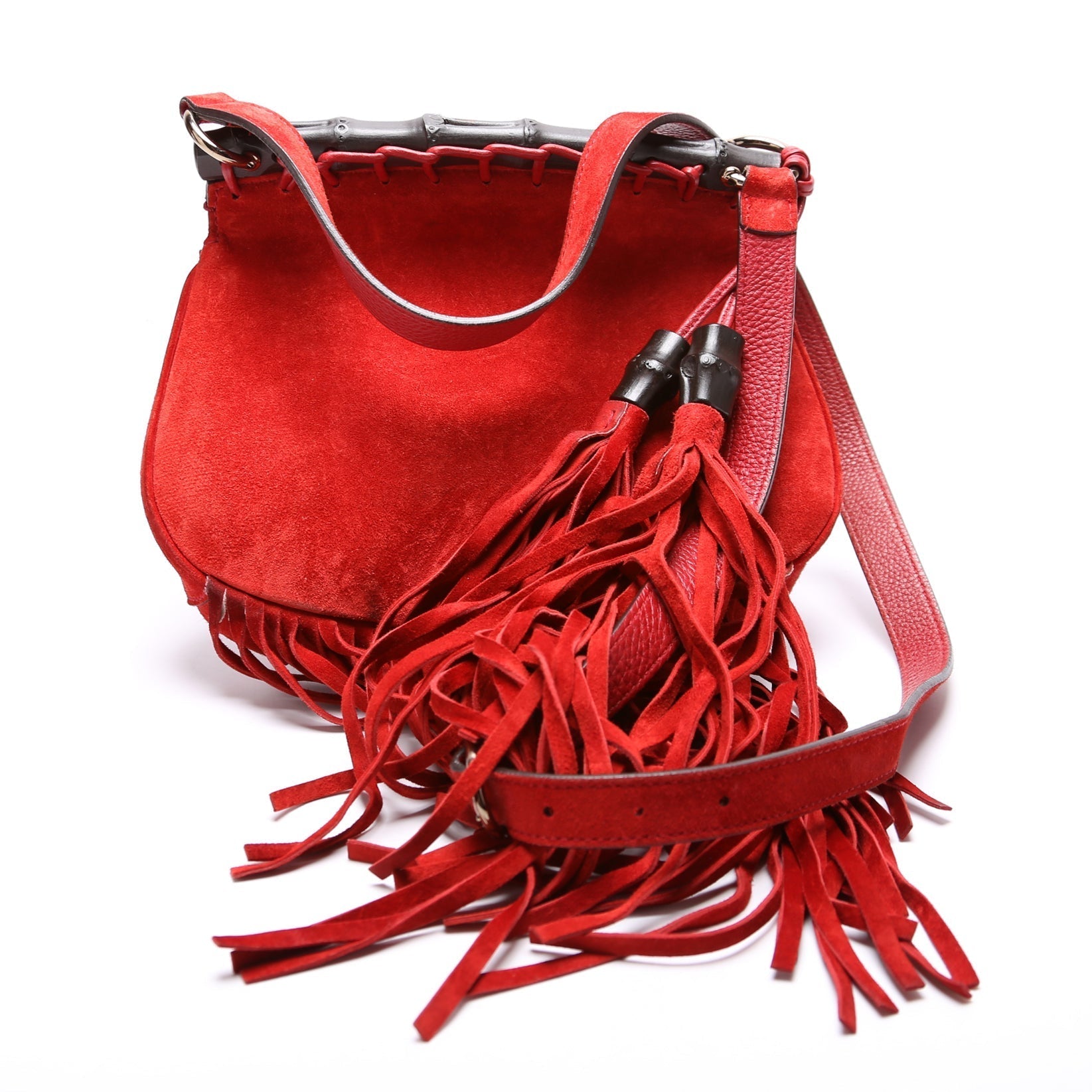 Gucci Nouveau Fringe Suede Small Jewelry