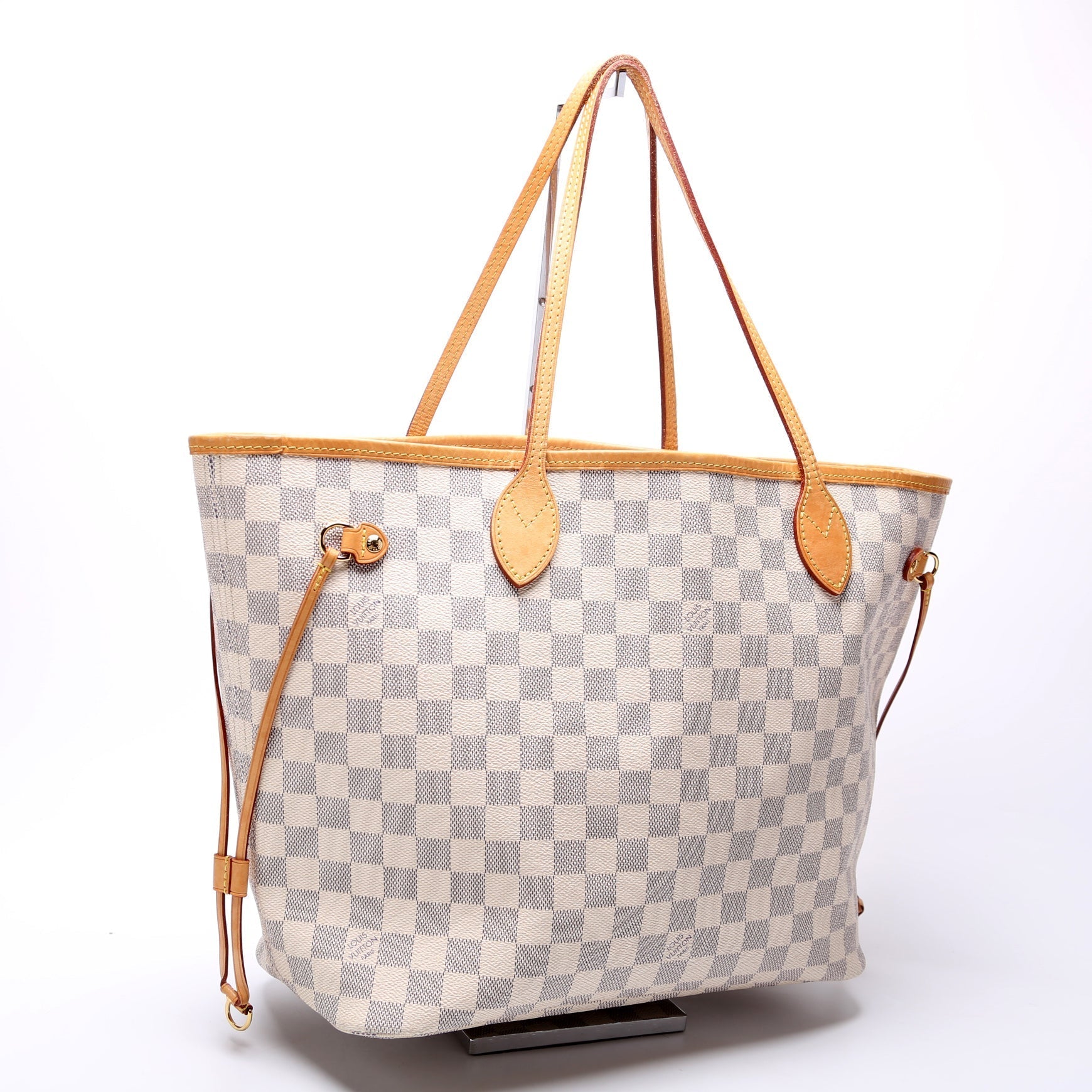 Louis Vuitton Neverfull MM Azur Damier Tote Bag Azur 23