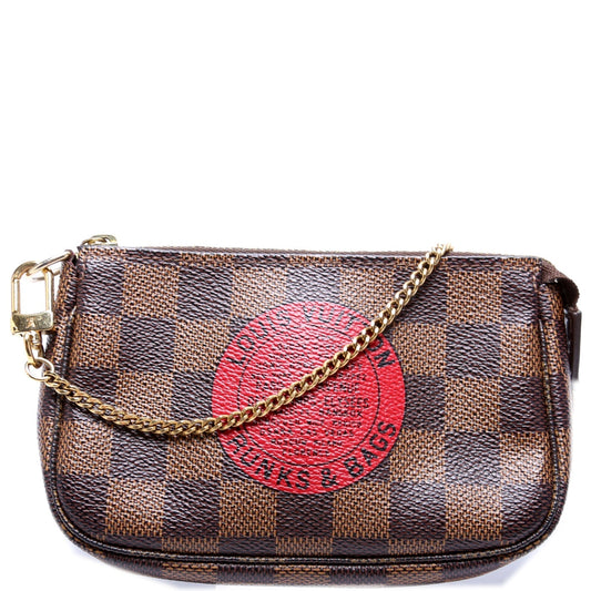 Louis Vuitton Pochette Accessories Ebene T&B Damier Clutch Bag