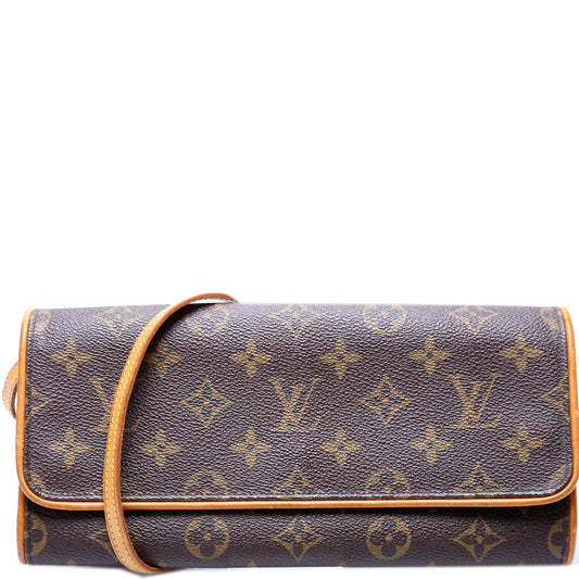 Louis Vuitton Pochette Twin GM Monogram Clutch Bag Monogram 1