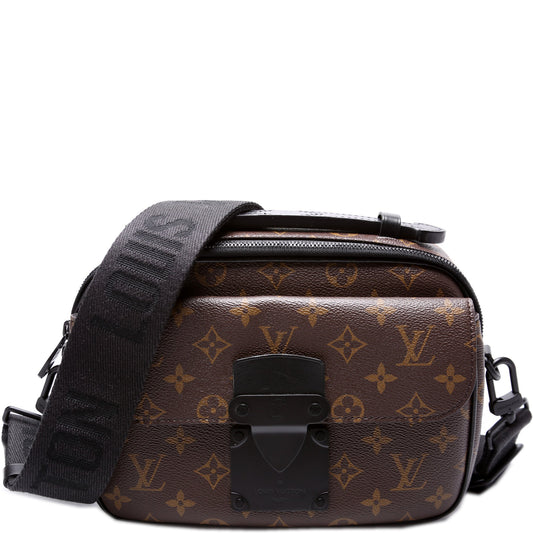 Louis Vuitton S Messenger Macassar Monogram Lock Crossbody Bag