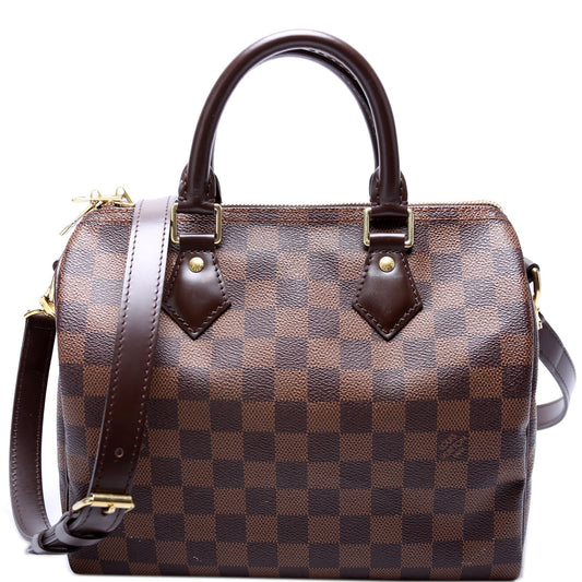 Louis Vuitton Speedy 25 Bandouliere Ebene Damier Handbag Ebene 11