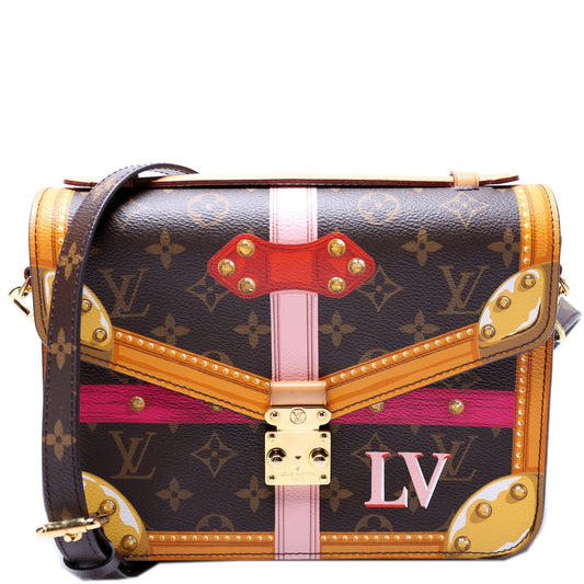 Louis Vuitton Pochette Metis Summer Trunks Monogram Clutch Bag