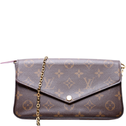 Louis Vuitton Pochette Felicie Monogram Clutch Bag Monogram 26