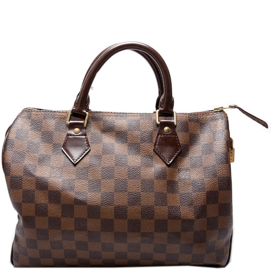 Louis Vuitton Speedy 30 Ebene Damier Handbag Ebene 35