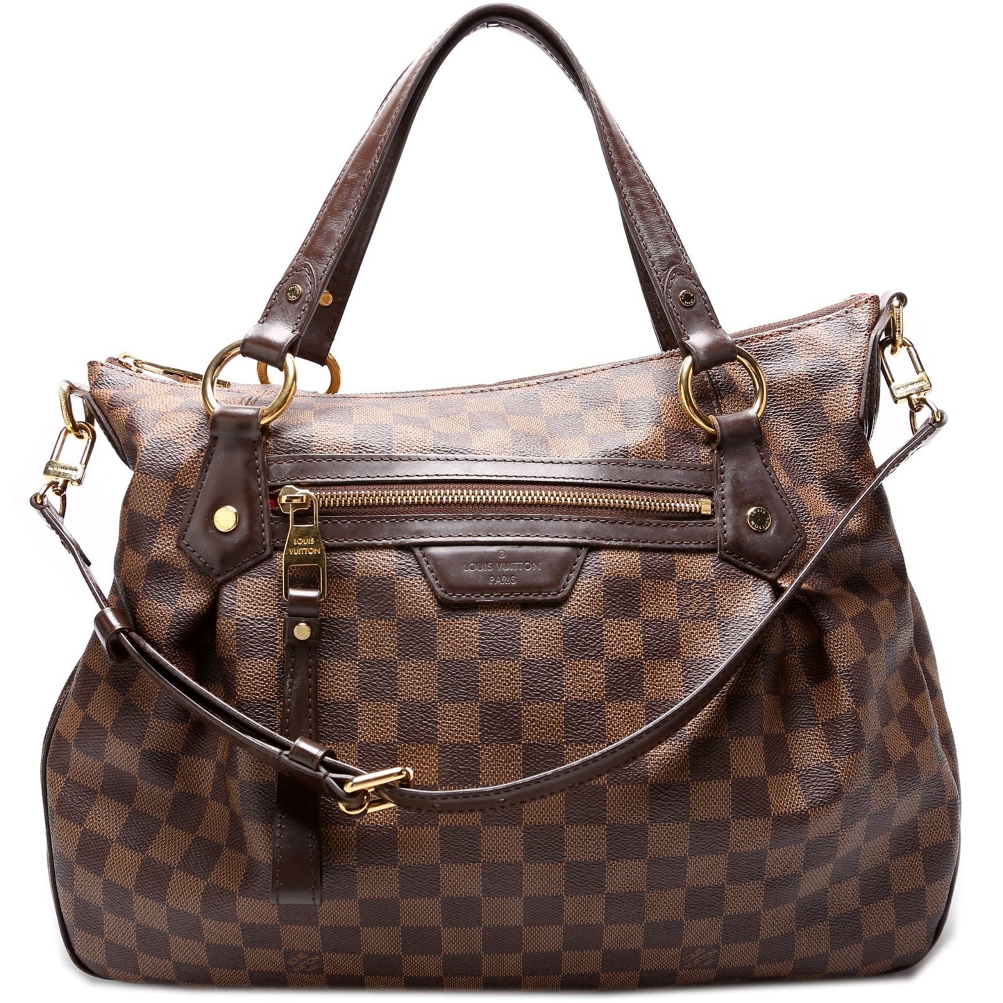 Louis Vuitton Evora MM Ebene Damier Handbag Damier Ebene