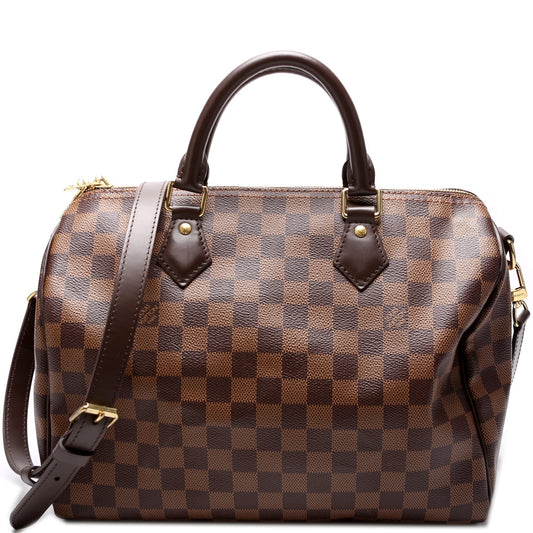 Louis Vuitton Speedy 30 Bandouliere Ebene Damier Handbag Ebene 22