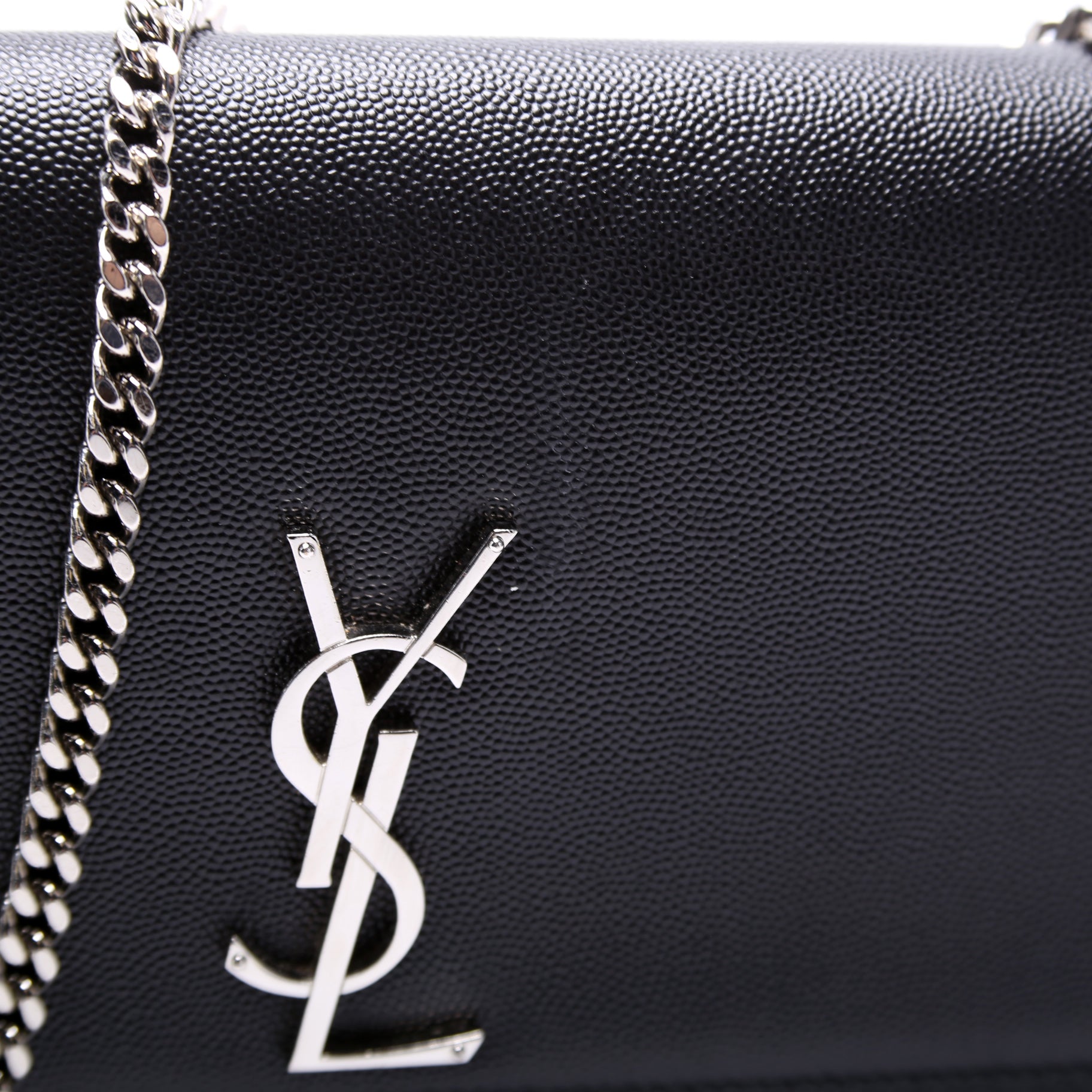 YSL Saint Laurent Kate Satchel Grain Bag Medium Satchel Bag Grain Medium 364022