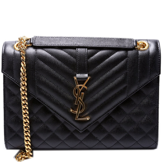 YSL Saint Laurent Envelope Bag Medium Chain Travel Bag