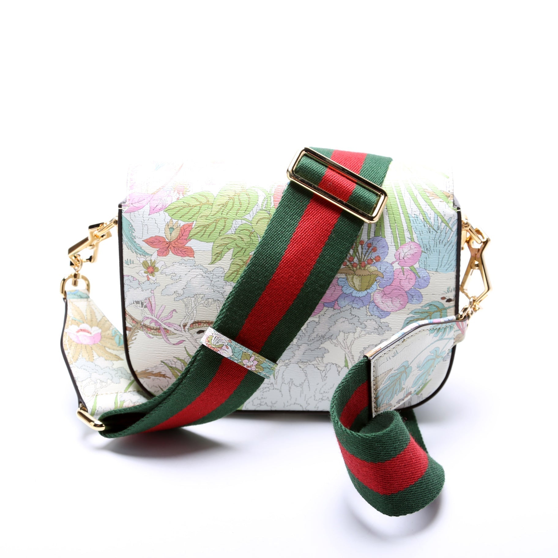Gucci Tiger Horsebit White Mini Travel Bag