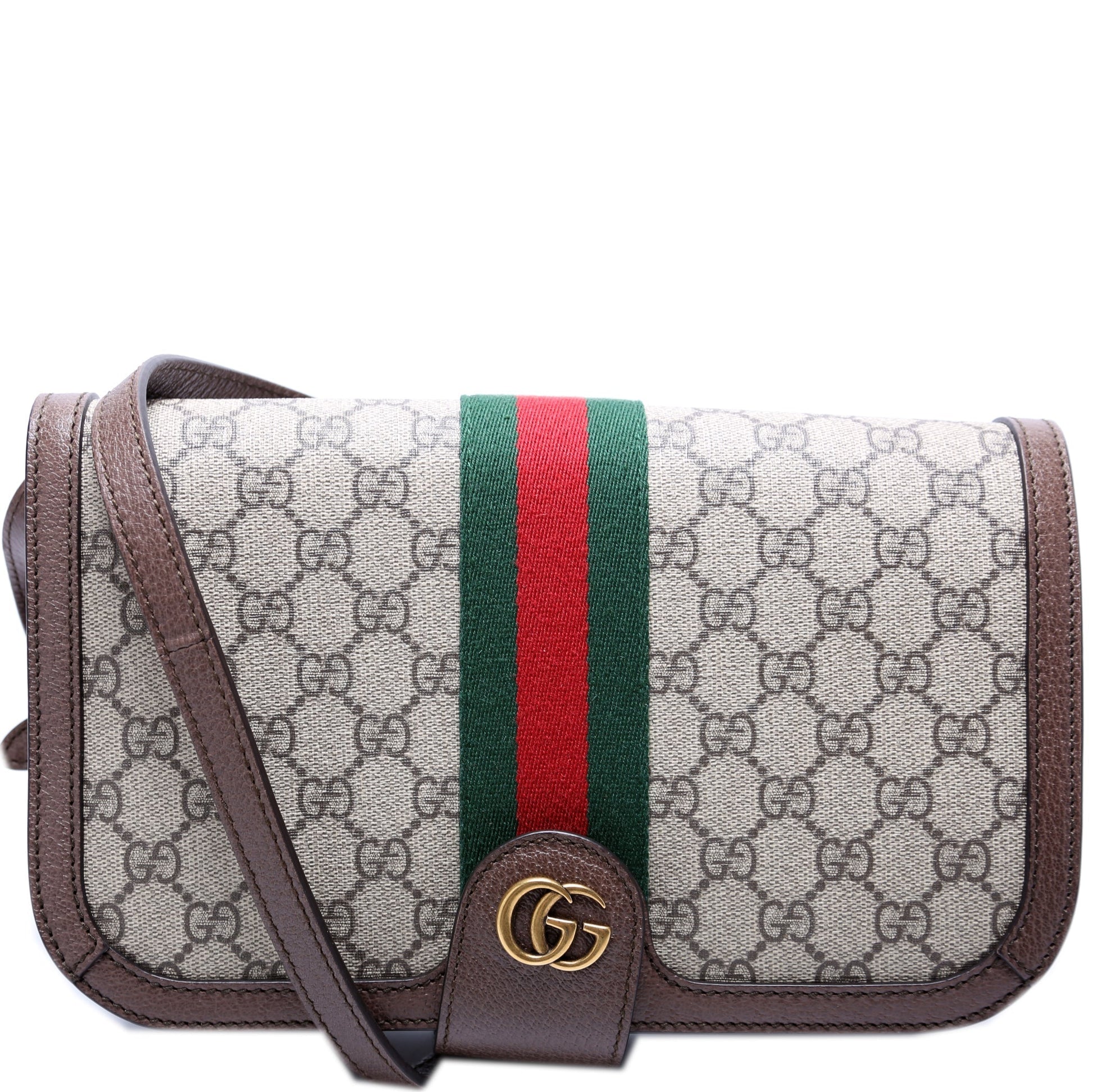 Gucci GG Supreme Ophidia Flap Travel Bag