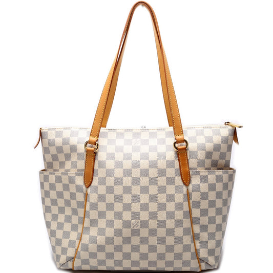 Louis Vuitton Totally Azur MM Damier Handbag Azur 15