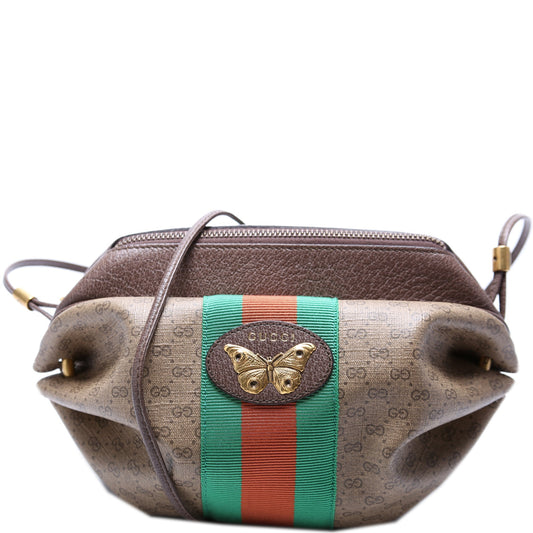 Gucci GG Supreme New Candy Butterfly Crossbody Bag