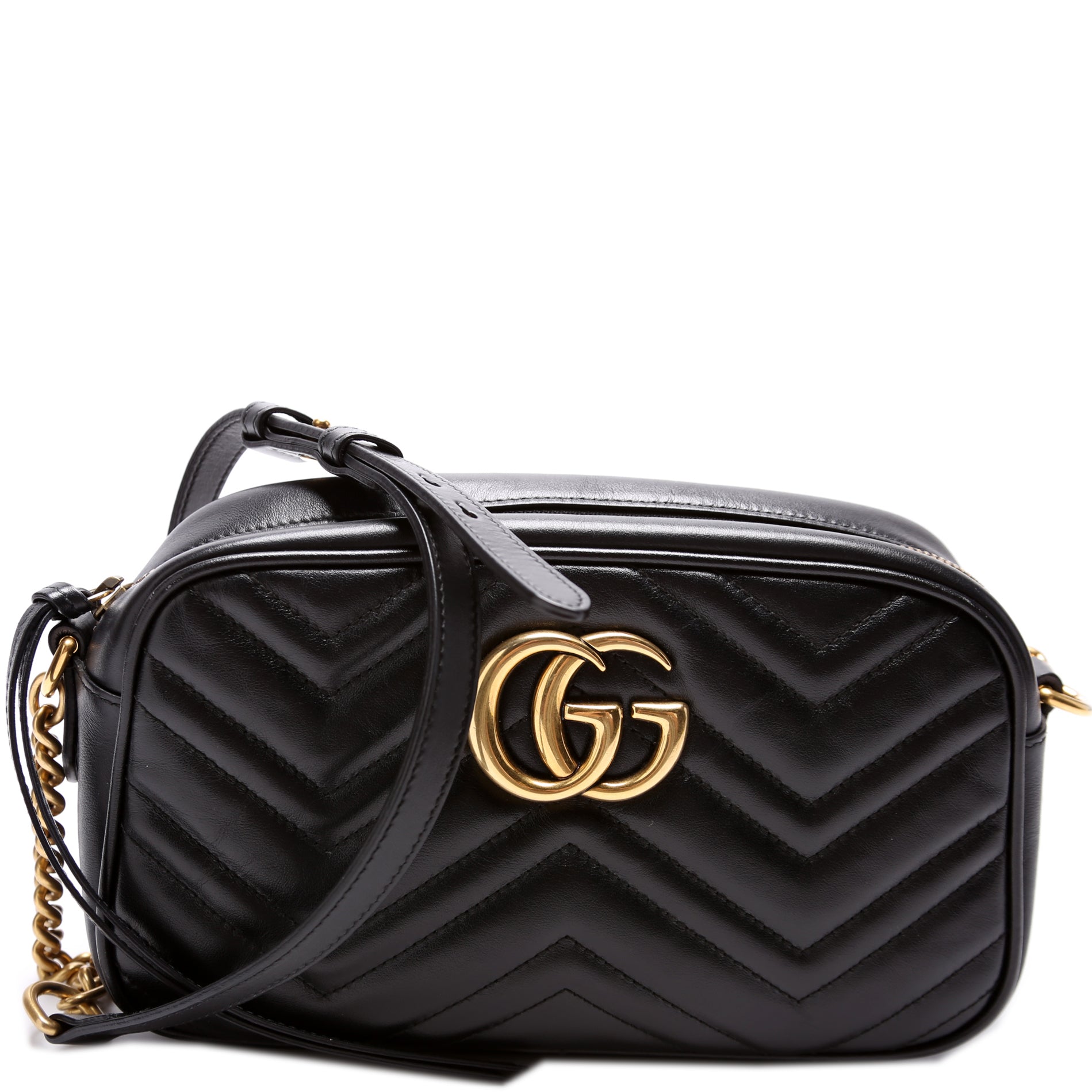 Gucci Marmont Camera Leather Small Crossbody Bag Bag 3