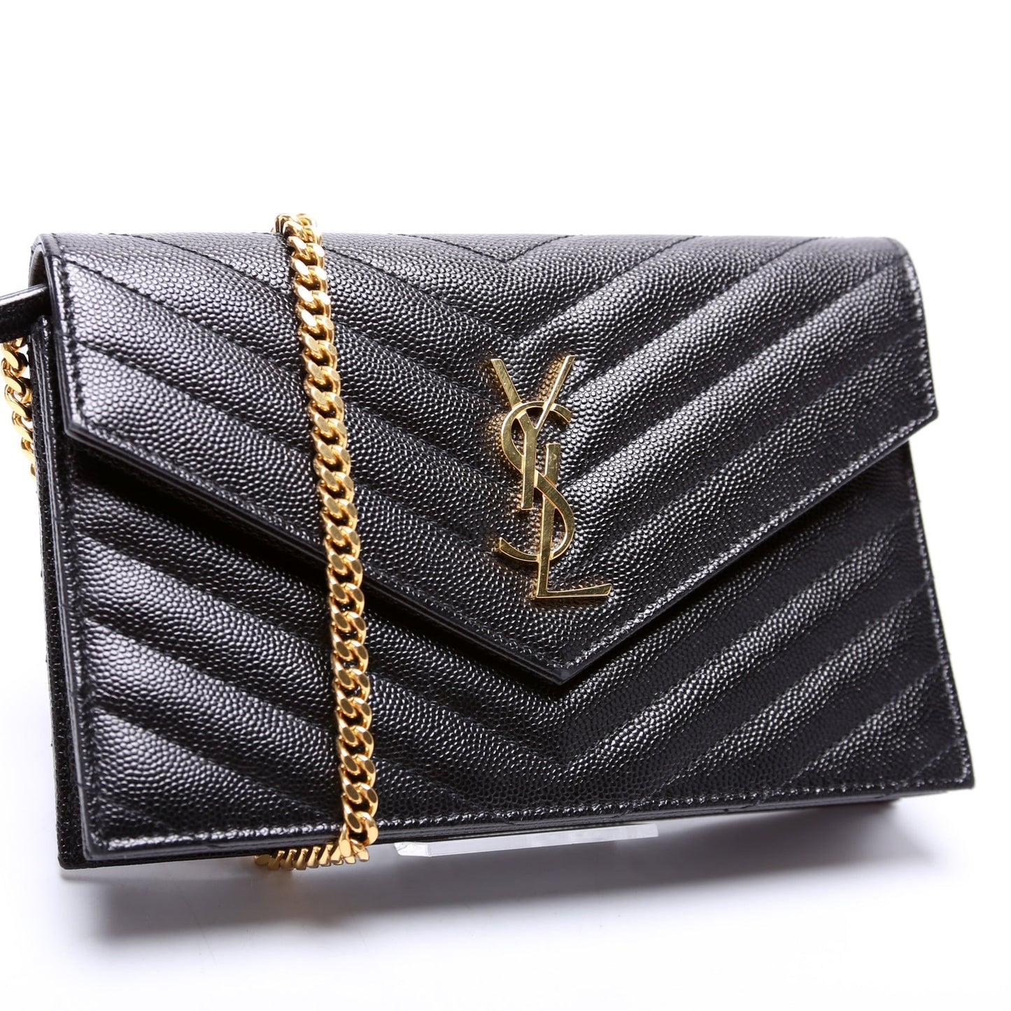 YSL Saint Laurent Envelope Wallet Bag Chain Travel Bag Chain Wallet 5