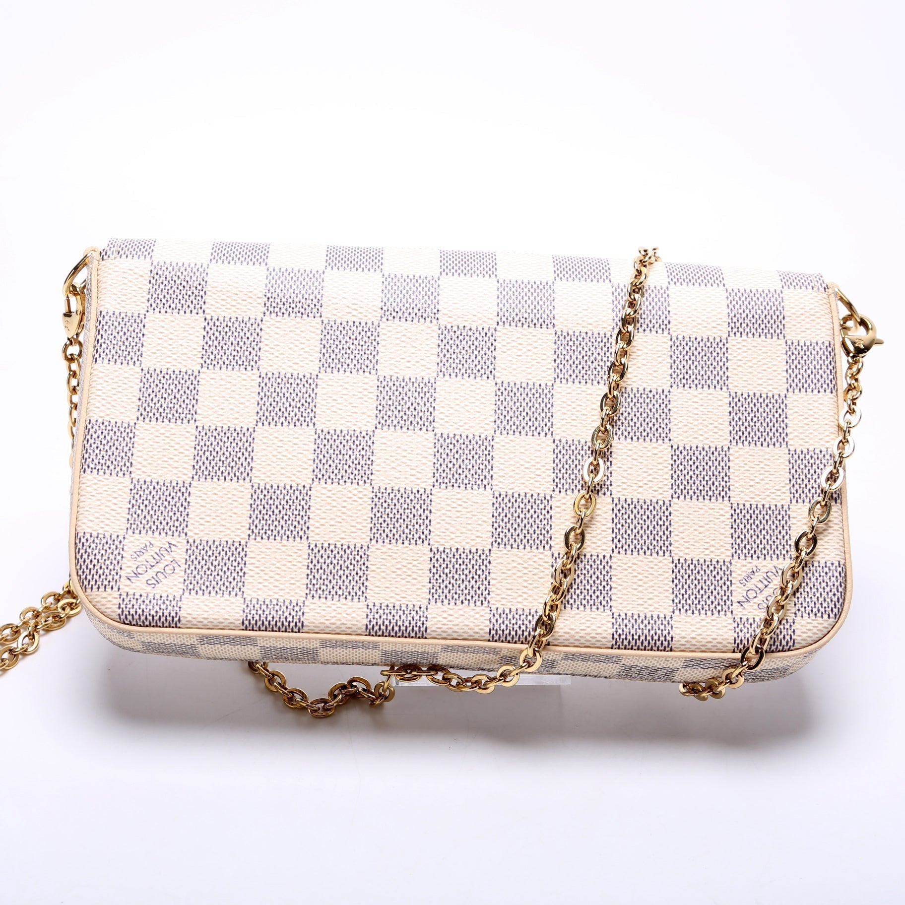Louis Vuitton Pochette Felicie Azur Damier Clutch Bag Azur 2