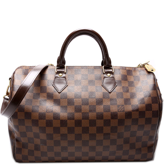Louis Vuitton Speedy 35 w Ebene Damier Handbag
