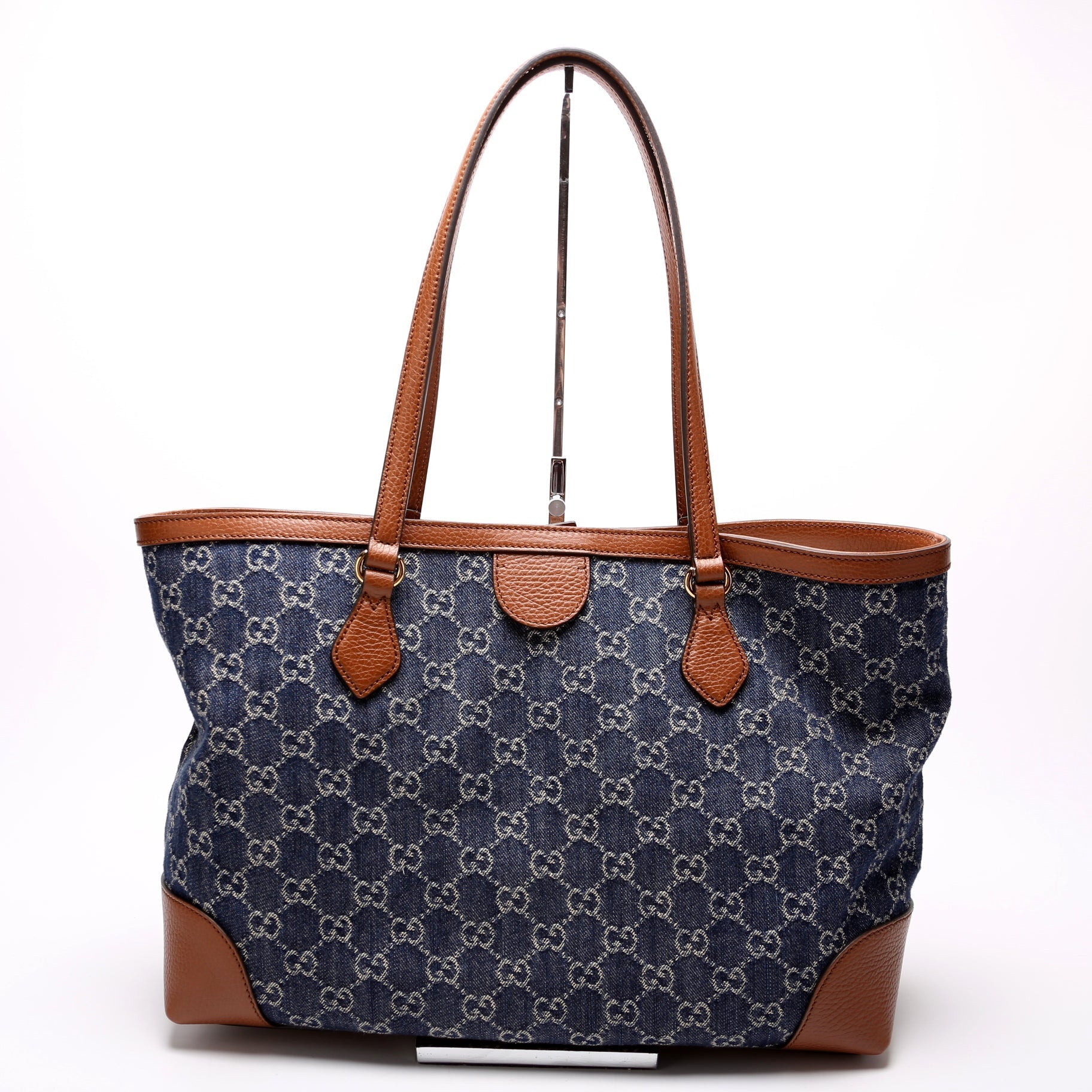 Gucci Ophidia GG Denim Tote Bag