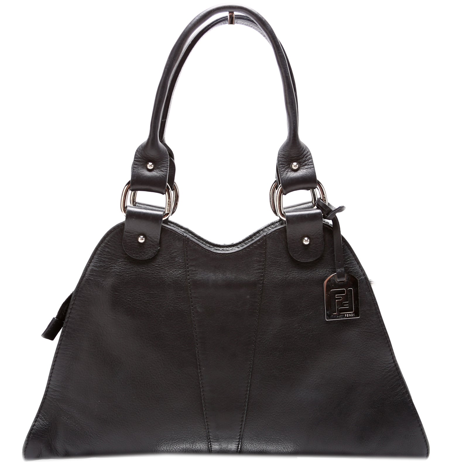 Fendi 8Br254 Devil Trapezio Bag Leather Travel Bag