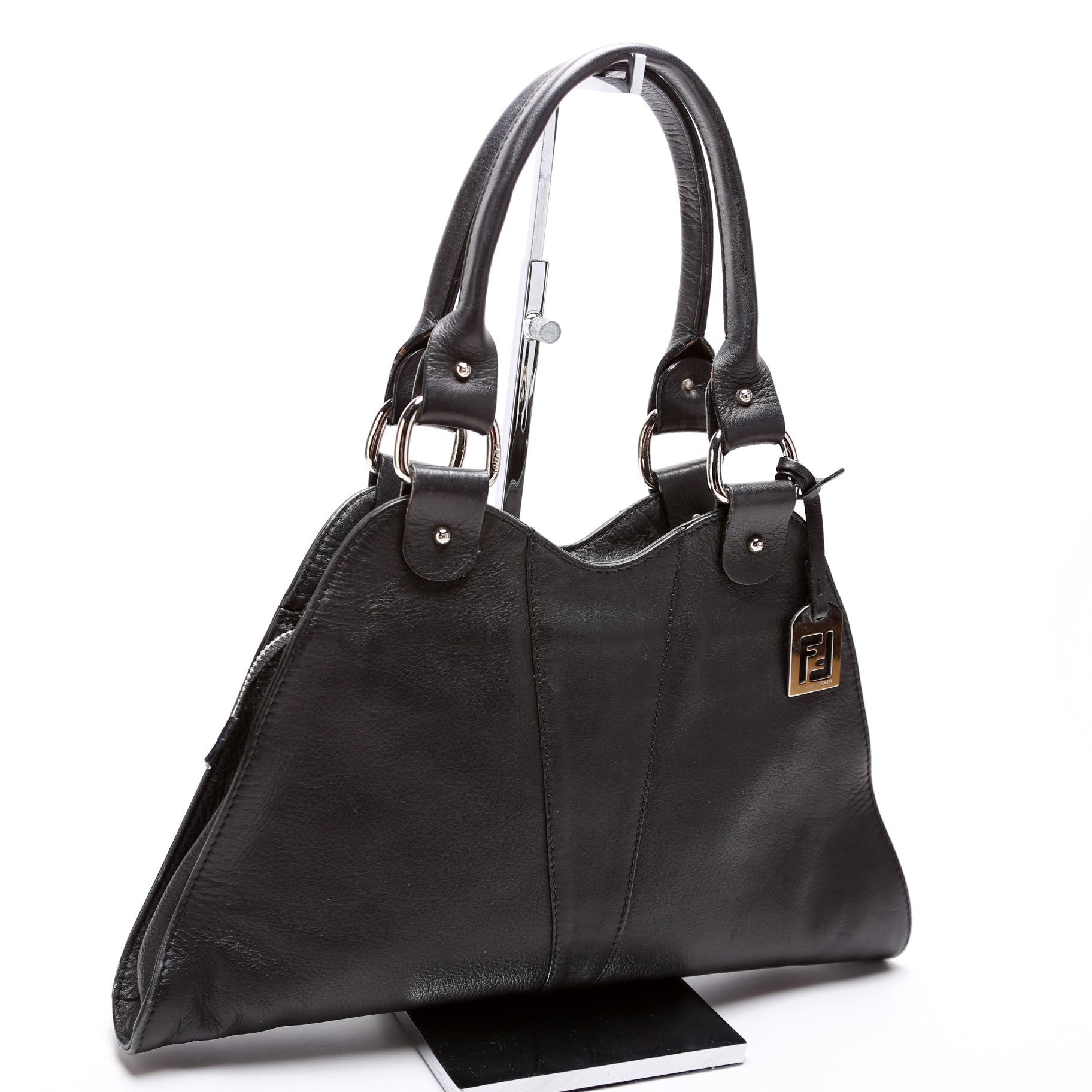 Fendi 8Br254 Devil Trapezio Bag Leather Travel Bag