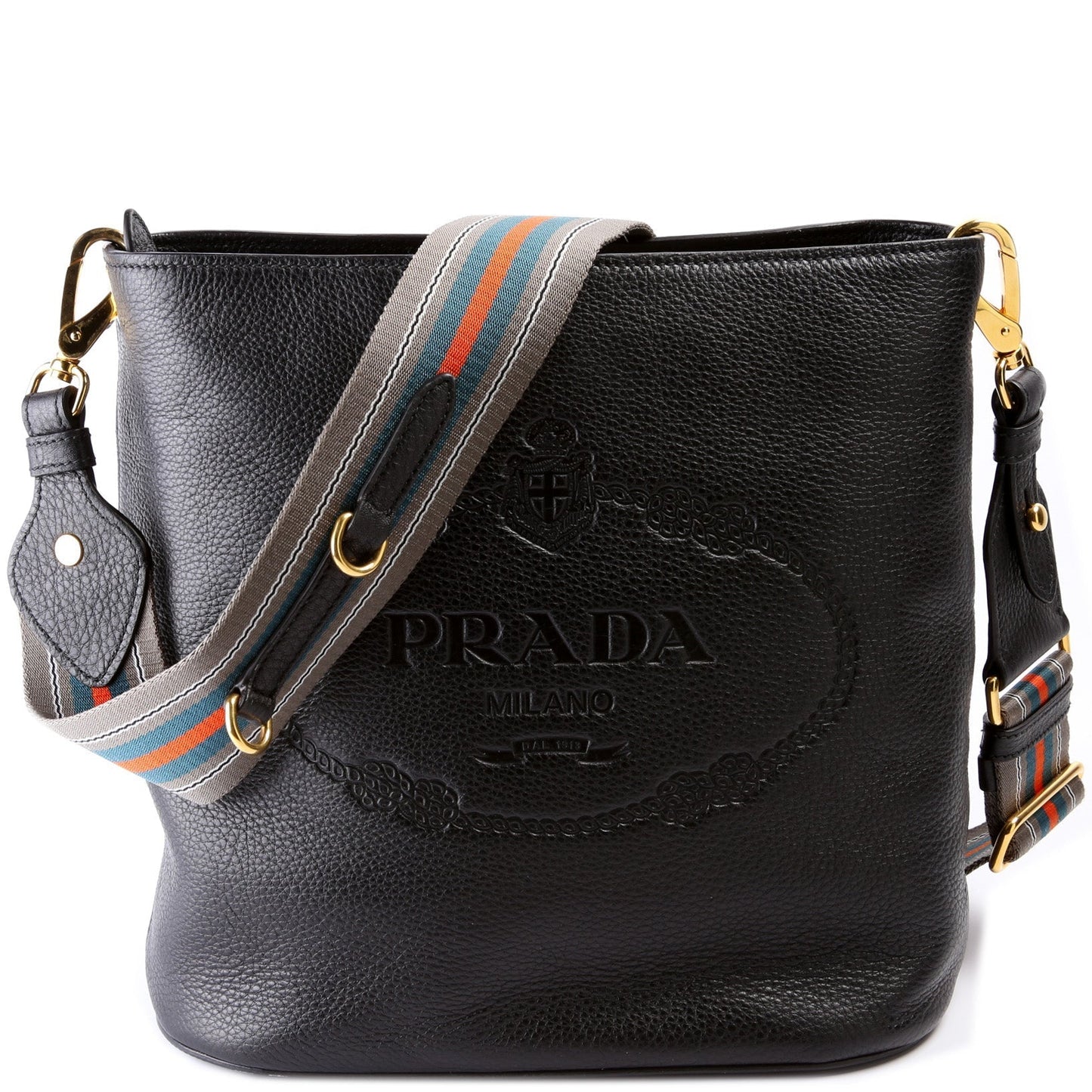 Prada Vitello Phenix Bag Bucket Bucket Bag