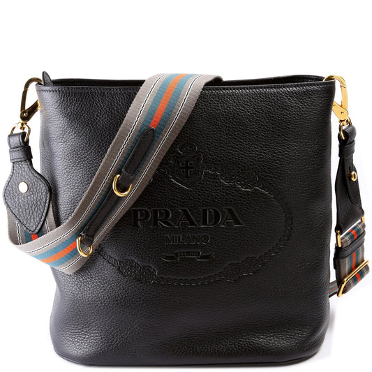 Prada Vitello Phenix Bag Bucket Bucket Bag