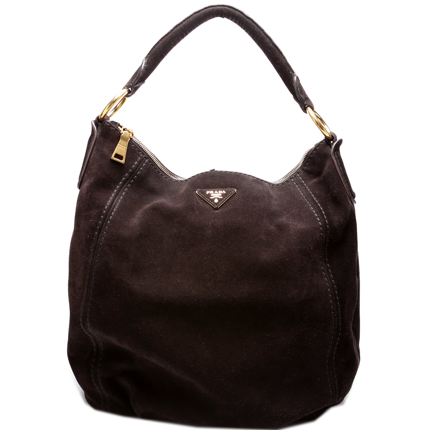 Prada Hobo Bag Suede Travel Bag