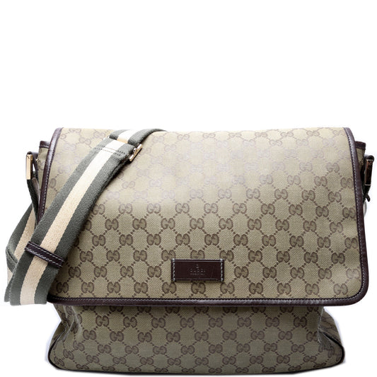 Gucci GG Coated Messenger Canvas Medium Flap Apparel