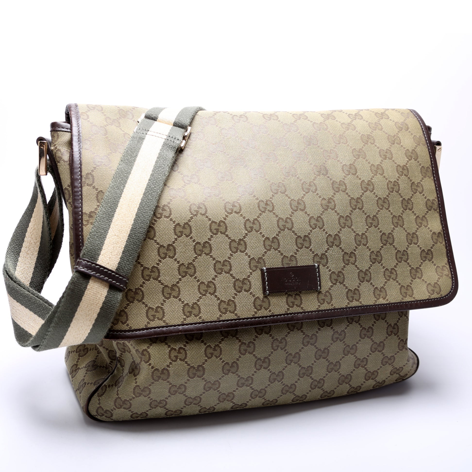 Gucci GG Coated Messenger Canvas Medium Flap Apparel